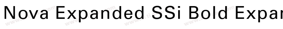 Nova Expanded SSi Bold Expanded字体转换